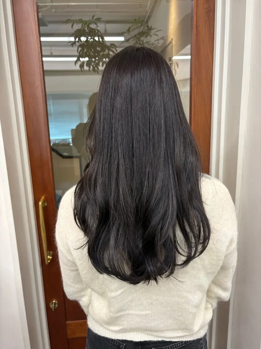 セミロング 透明感カラー/顔周り カット/ののか💞のヘアスタイル