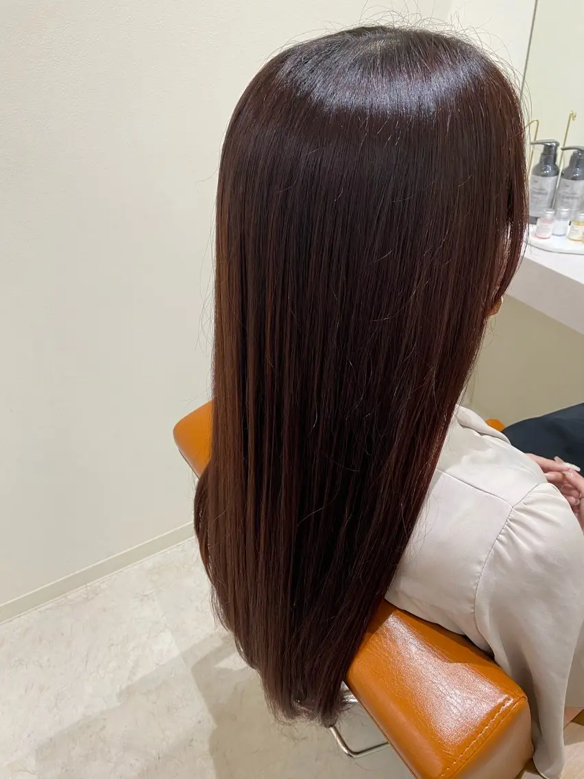 ロング ヘアカラー トリートメント 田村 紗姫のヘアスタイル