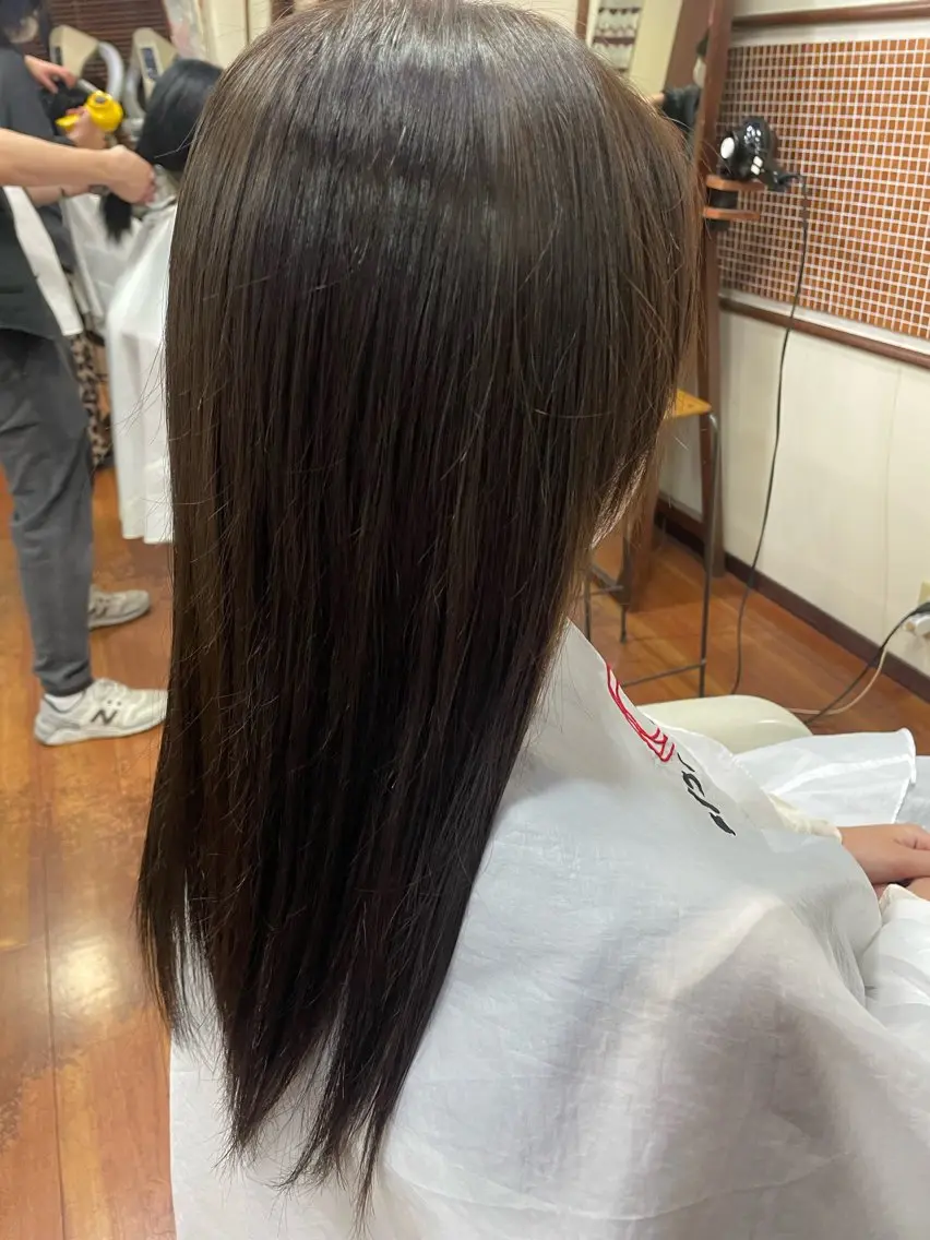 ロング カラー ブラウンカラー 浅岡 昭汰のヘアスタイル