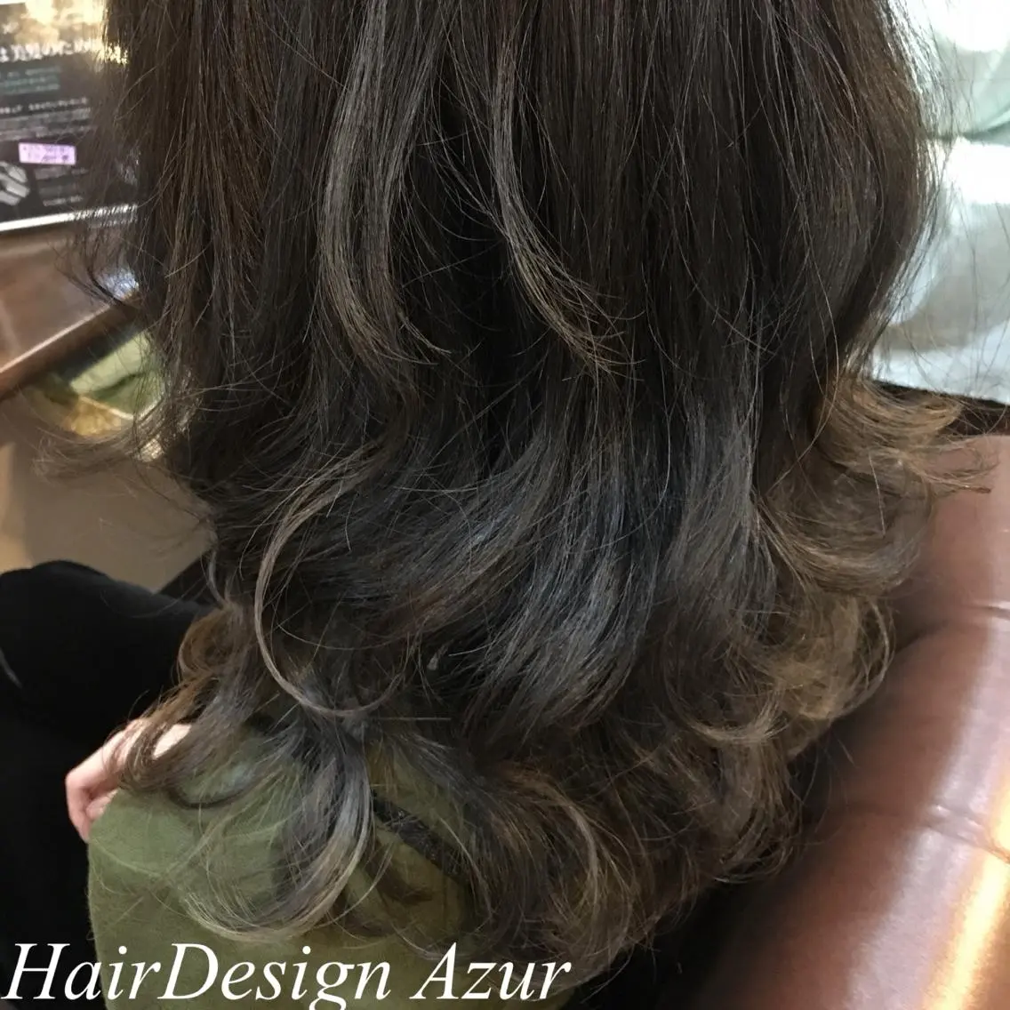 セミロング カラー HairDesign Azurのヘアスタイル