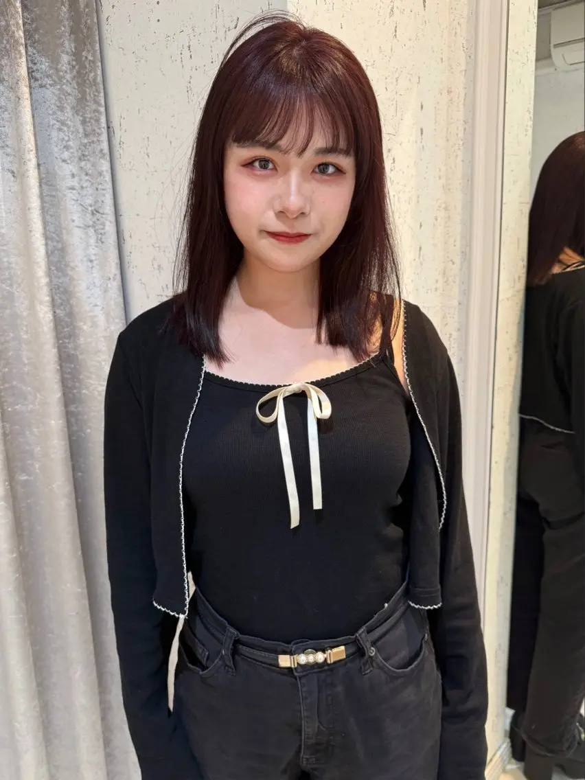 ミディアム カラー カット ヘアカラー トリートメント mai / linoah˚✧のヘアスタイル