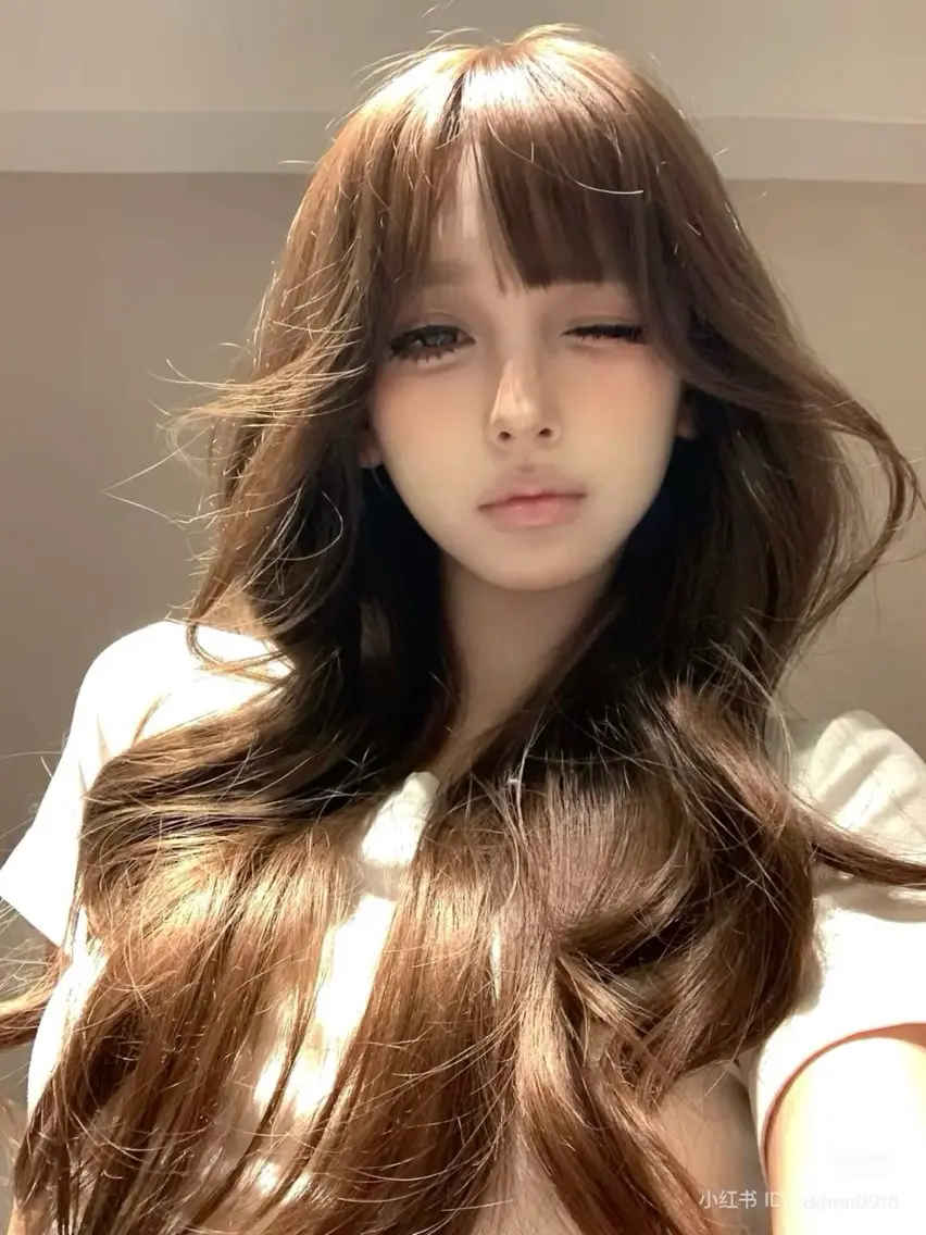 ロング カット ヘアカラー トリートメント 韓国風ベージュ🤎 レイヤー🤎横浜のヘアスタイル