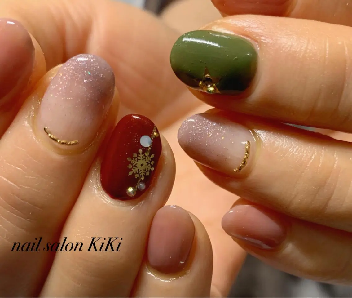 ネイル 冬ネイル クリスマス K. KiKiのネイルデザイン