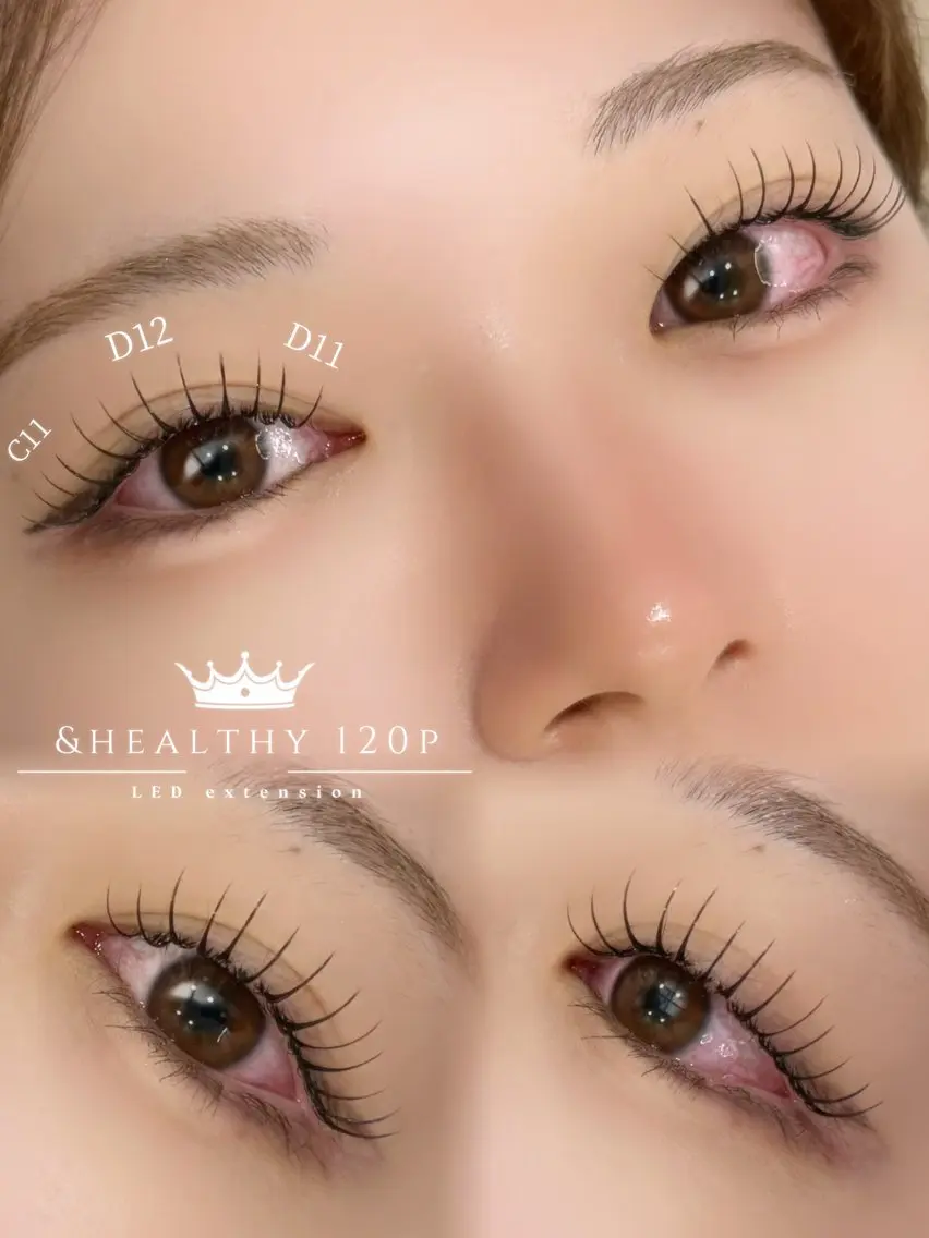 🤍ྀི人気No,2🤍ྀི【&healthy】まつげパーマ+LEDフラットラッシュ120本の写真
