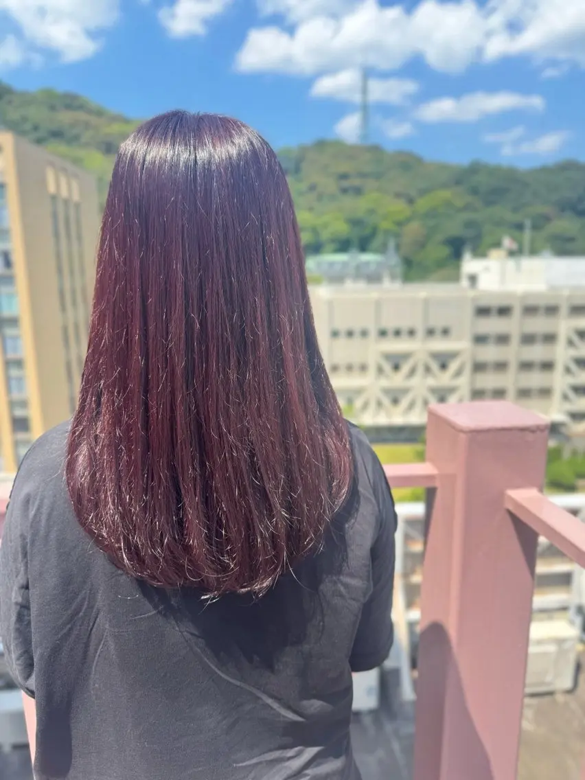 セミロング カラー ピンクカラー カット ヘアカラー Viage （ビアージュ）のヘアスタイル