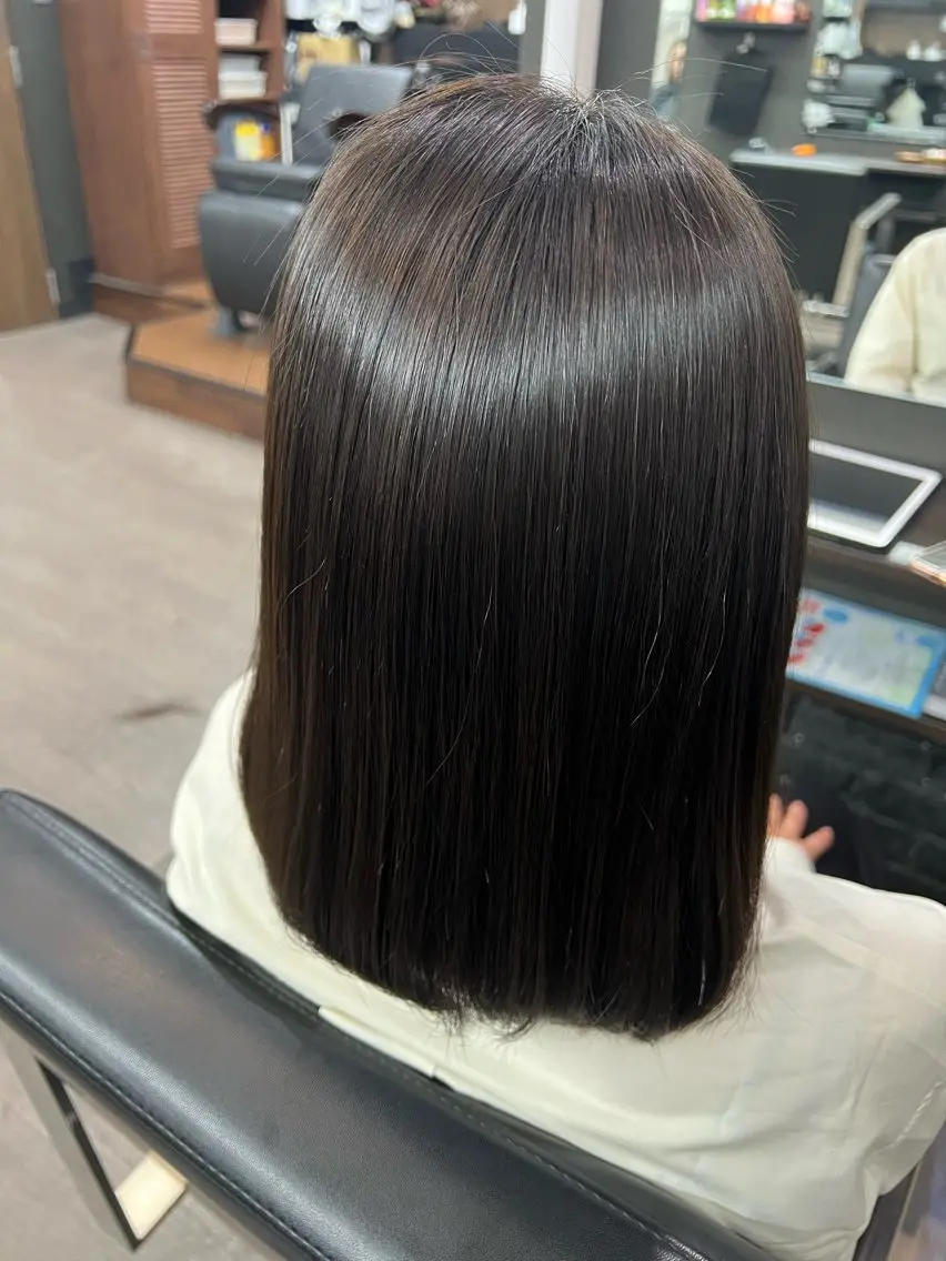 ミディアム 縮毛矯正 Hair salon Liebe YUTAのヘアスタイル