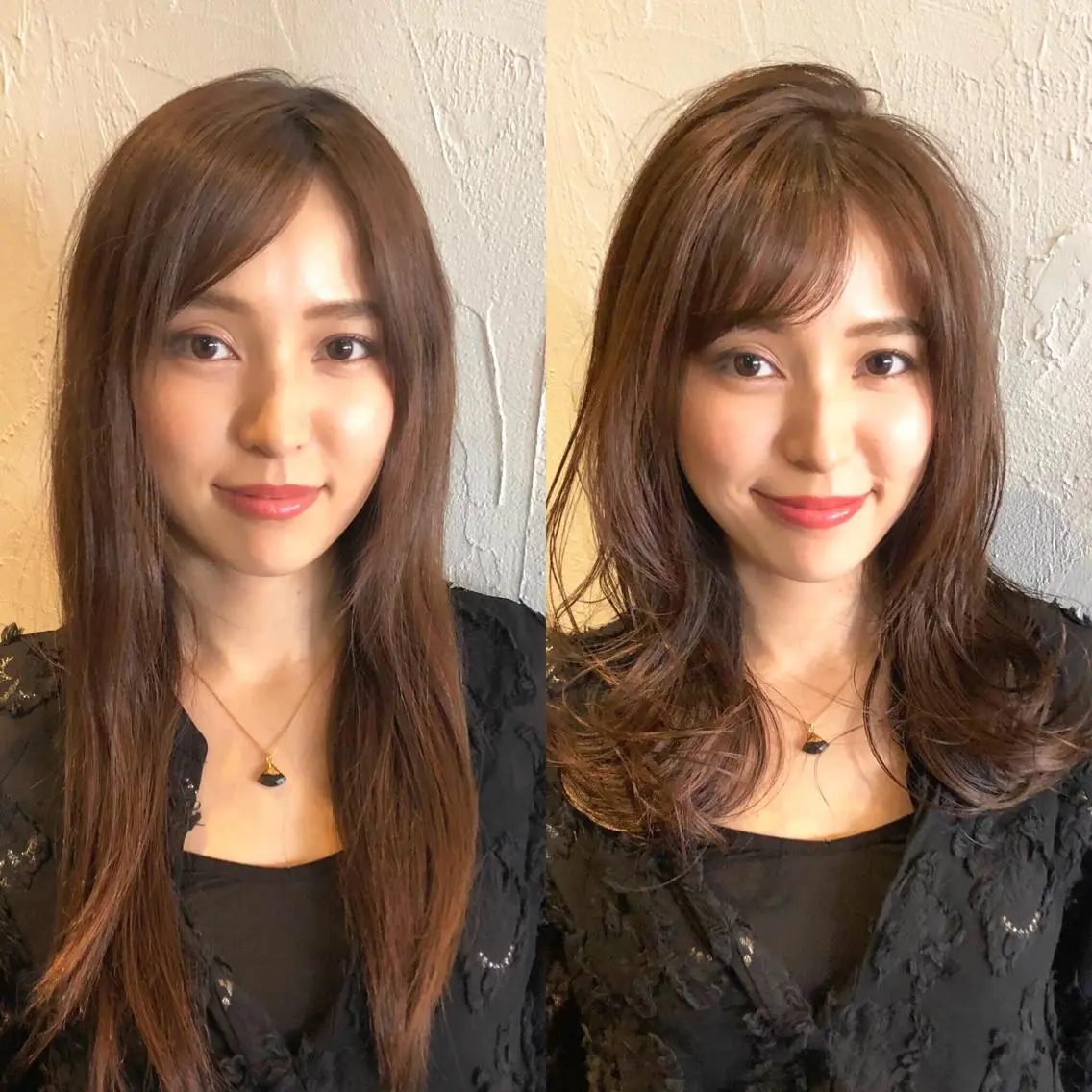 ミディアム 髪質改善縮毛矯正 専門店のヘアスタイル