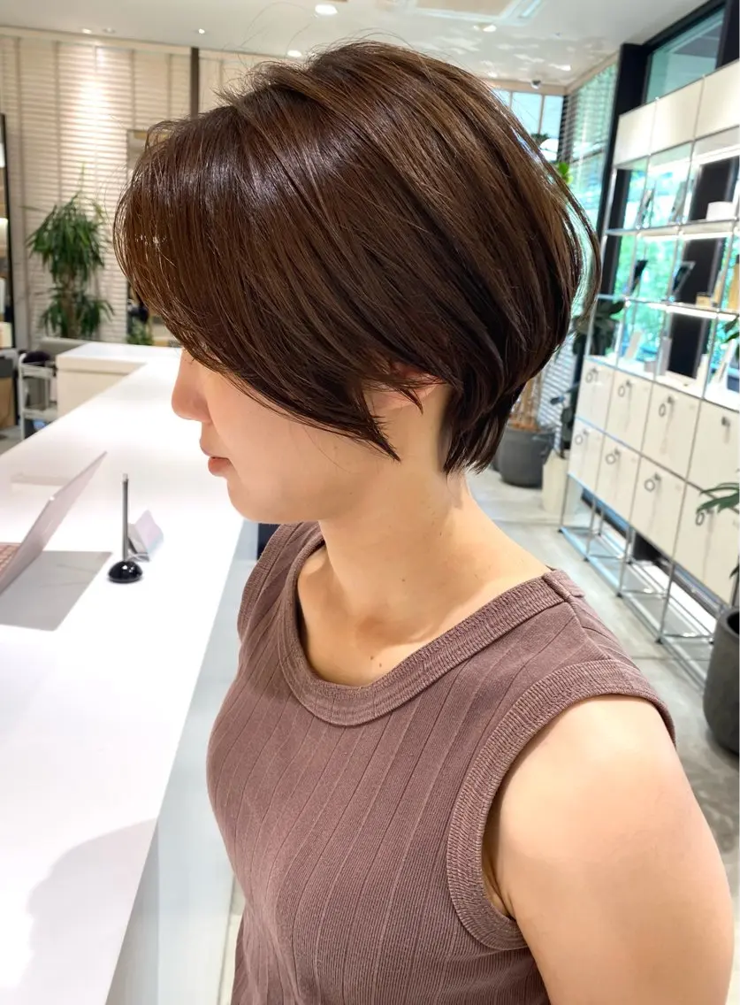 ショート カラー 平沢 真司のヘアスタイル