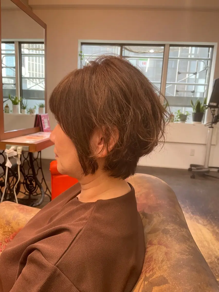 ショート カット ヘアカラー ショート×髪質改善 西梅田Kaiのヘアスタイル