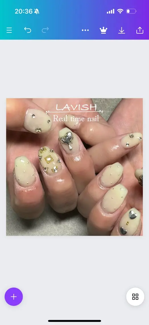 ネイル LAVISH 大和店 emi･:*+のネイルデザイン