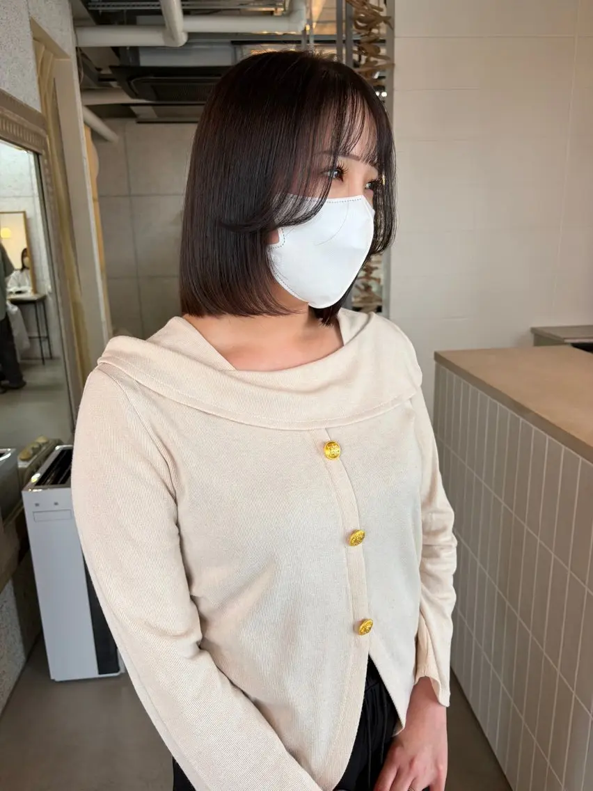 ミディアム 小川 美咲のヘアスタイル