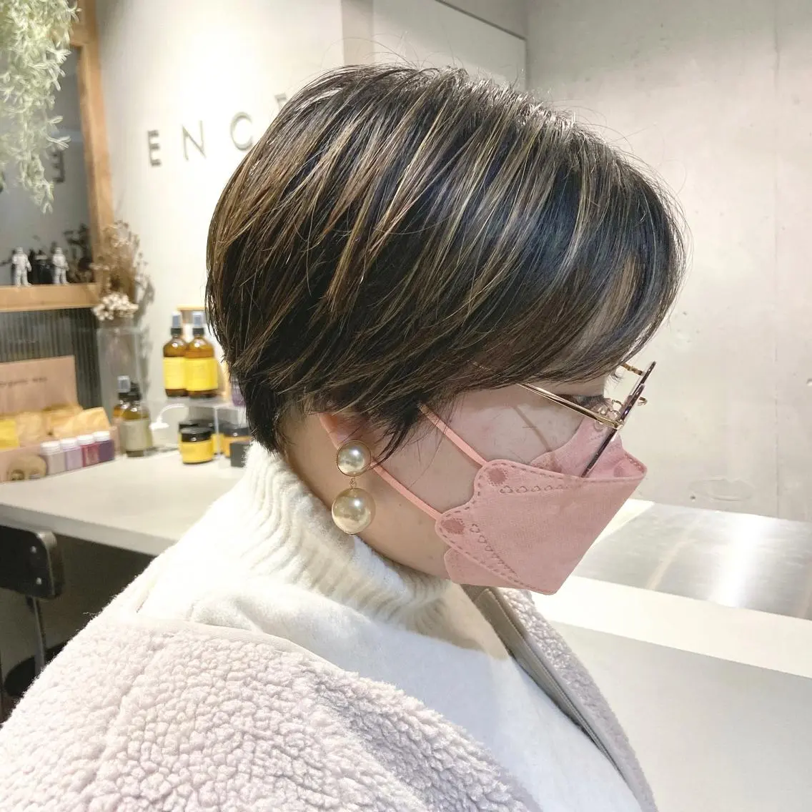 ショート カラー ショートヘア なかまみさと 🌼極上ヘッドスパのヘアスタイル