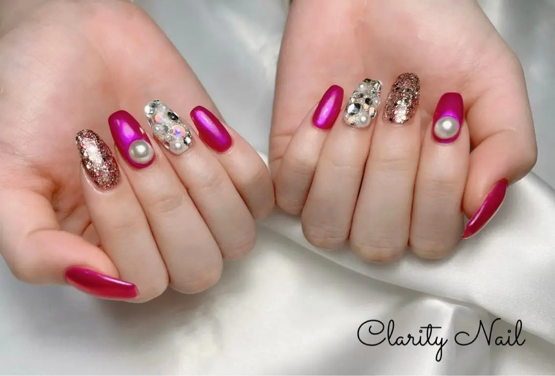 ネイル アートネイル 持ち込み ハンドネイル Clarity Nailのネイルデザイン