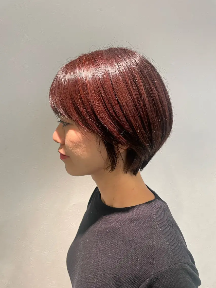 ショート カラー 原口 れいなのヘアスタイル