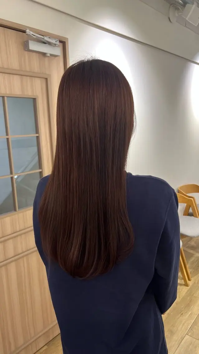 セミロング カラー ヘアカラー ミディアムレイヤー/ 艶カラー🎀 emiのヘアスタイル