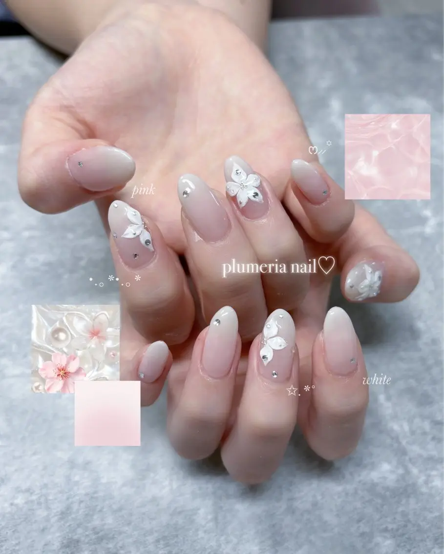 ネイル ジェルネイル グラデーション キラキラネイル 韓国ネイル 夏ネイル ハンドネイル Haruka 【Protea】のネイルデザイン