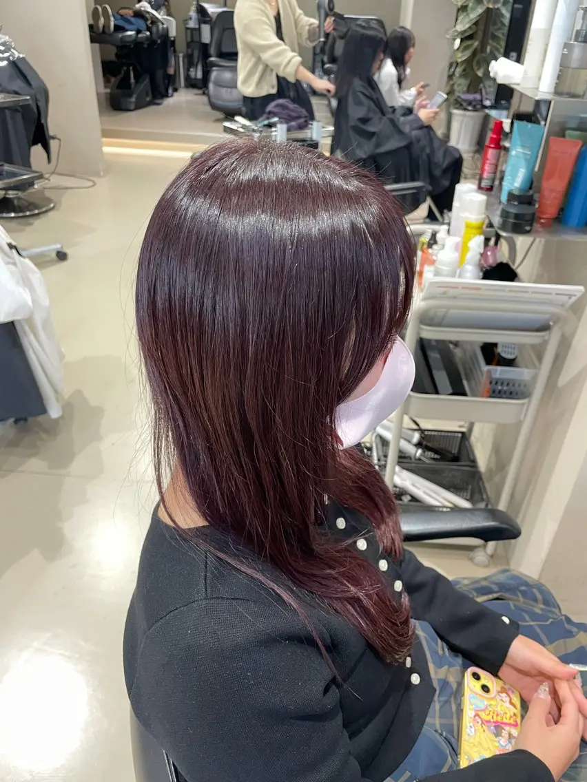 ロング けいせい/横浜/ カラー、パーマ、縮毛のヘアスタイル