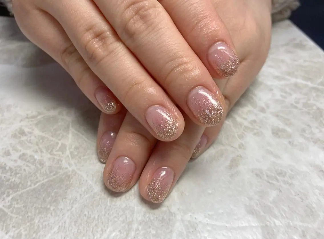 ネイル キラキラネイル ラメ(グリッター) ラメグラデーション 🧸熊谷 かほ🧸のネイルデザイン