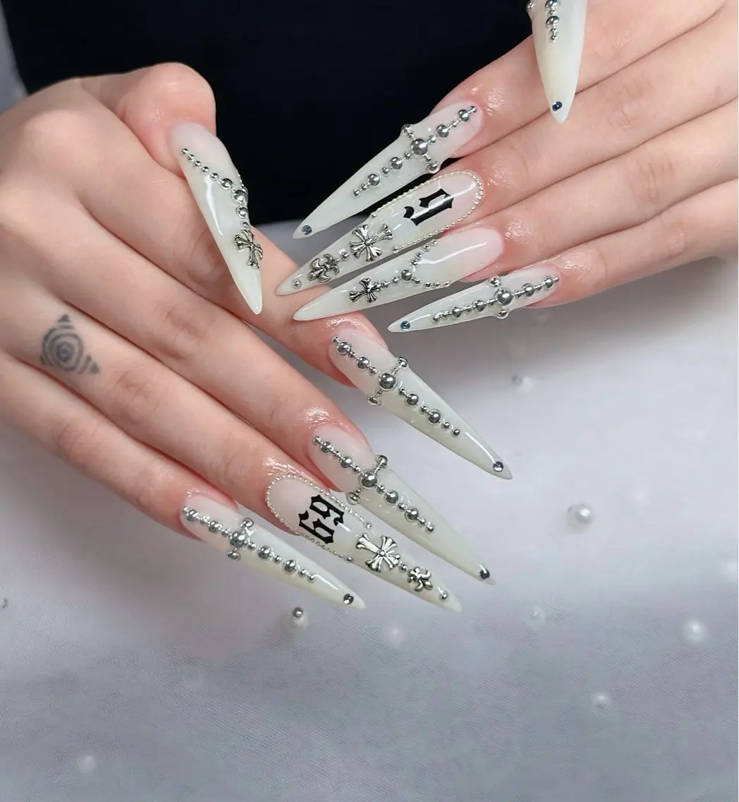 ネイル ハート キラキラネイル リボン ハンドネイル キノコ H.babynailのネイルデザイン
