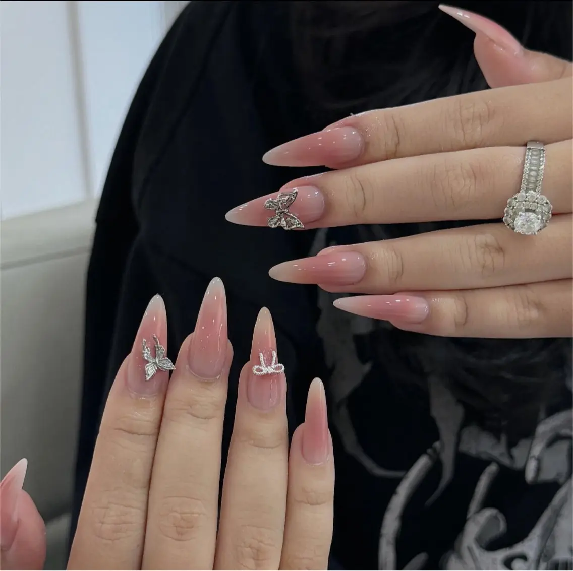 ネイル アートネイル ジェルネイル グラデーション マグネットネイル ニュアンスネイル ハンドネイル Ryu nail studioのネイルデザイン