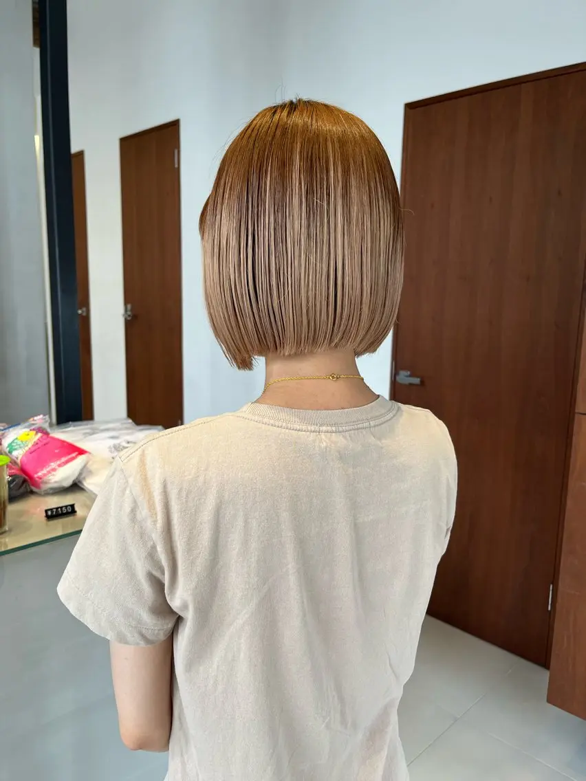 ショート ボブ カット トリートメント 林 美優のヘアスタイル