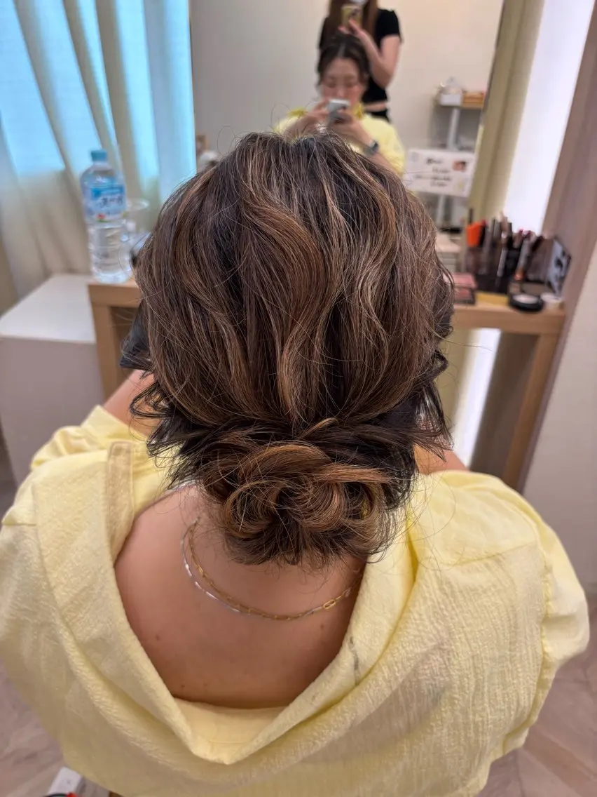 ヘアアレンジ ハーフアップ ヘアセット 🌺ヘアメイク SYOKA🌺のヘアスタイル