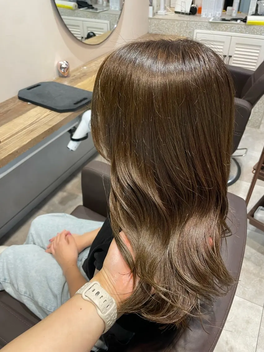 ミディアム カラー ベージュカラー カット ヘアカラー トリートメント 💐パーソナルカラー /市橋加菜💐のヘアスタイル