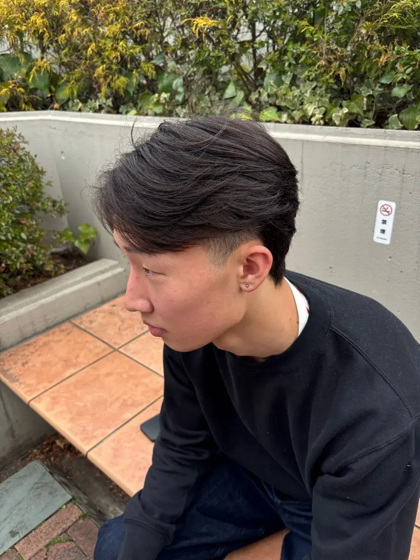 メンズヘアカットの写真