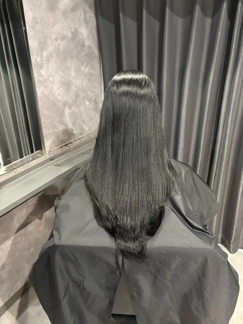 カラー 髪質改善 ヘアカラー トリートメント nameless miichiのヘアスタイル