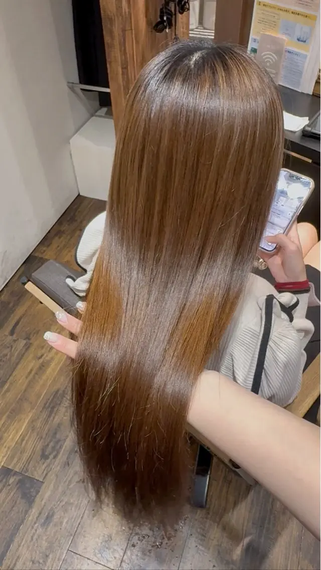 ロング 縮毛矯正 カット 縮毛矯正 赤羽Gardenia 🌸ayame🌸のヘアスタイル