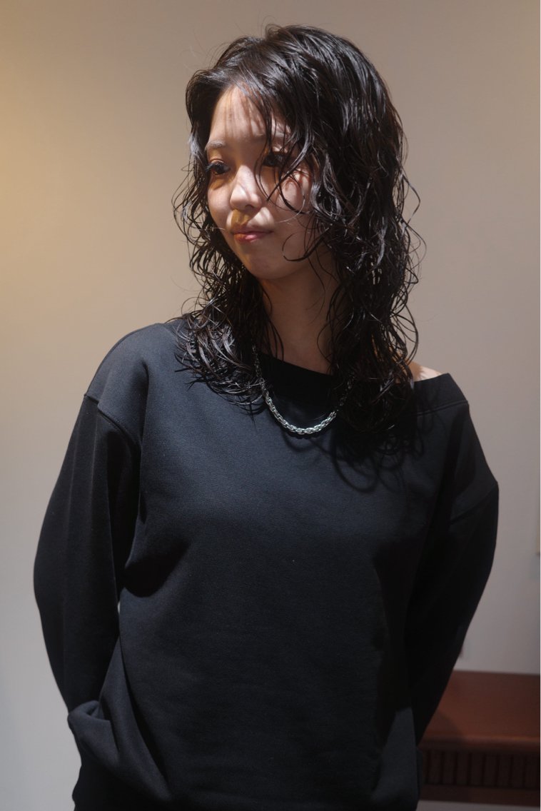 ミディアム カット パーマ トリートメント レイヤーカット🍃 カネコのヘアスタイル
