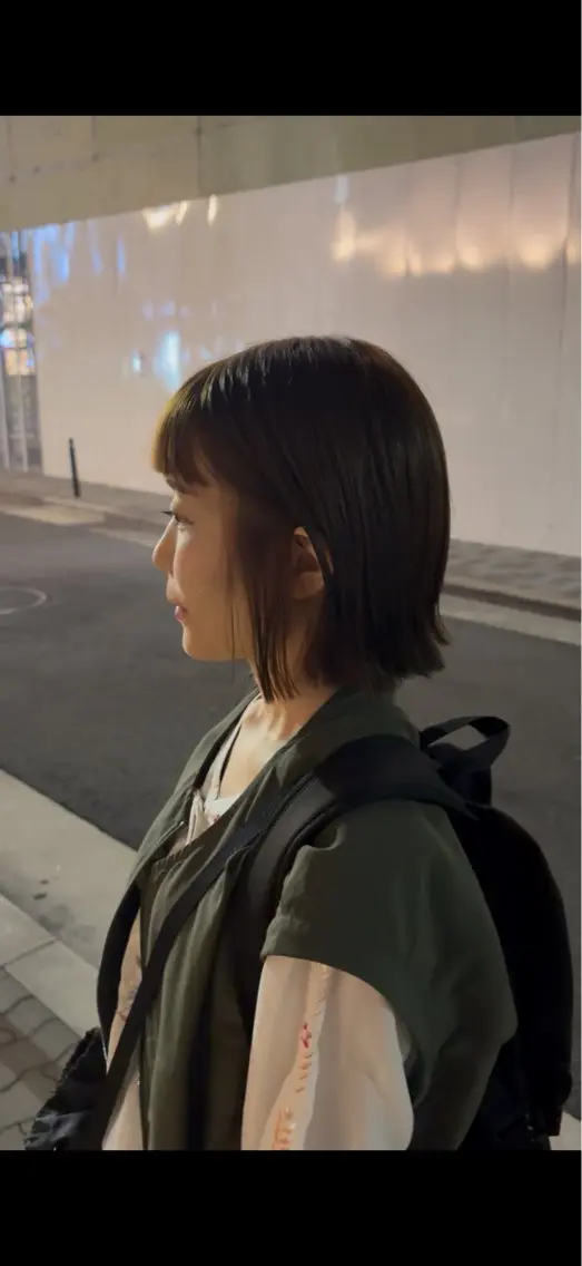 ショート ボブ オン眉 堀川 なつみのヘアスタイル