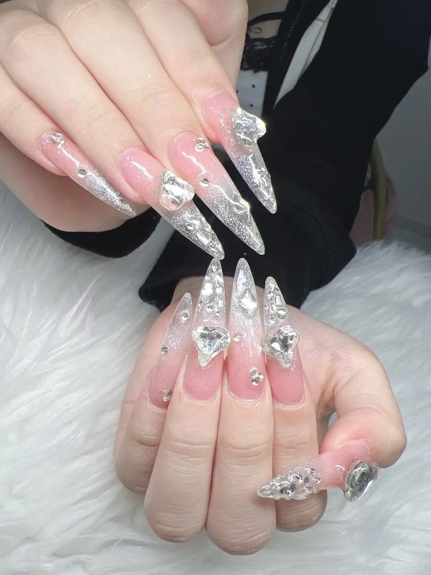 ネイル ハンドネイル Lee Nails チップ長さだし専門店のネイルデザイン