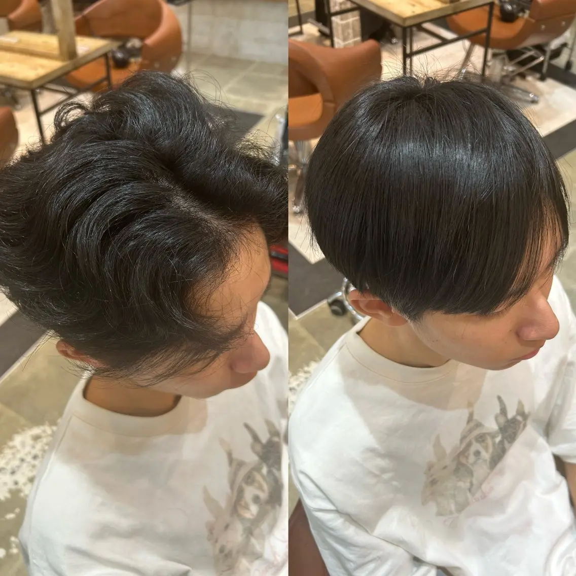 メンズ カット 縮毛矯正 トリートメント ナチュラル矯正特化 /山根 禎章のヘアスタイル