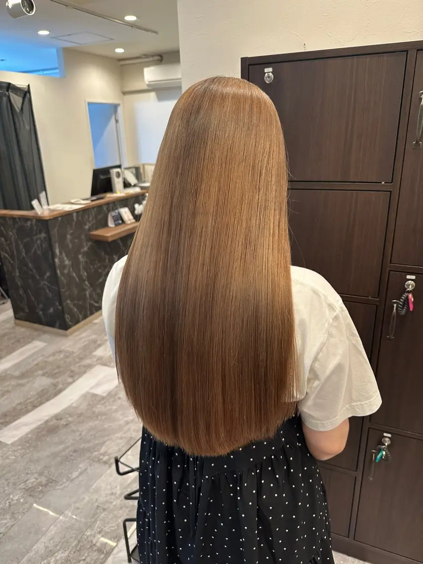 ロング カラー パーマ カット ヘアカラー トリートメント 髪質改善特化【荻窪】 RYOTOのヘアスタイル