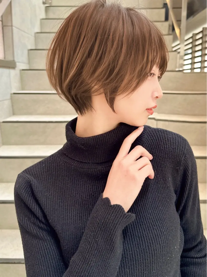 ショート カット ヘアカラー トリートメント 縮毛矯正✨🫧 レイヤー川村利幸のヘアスタイル