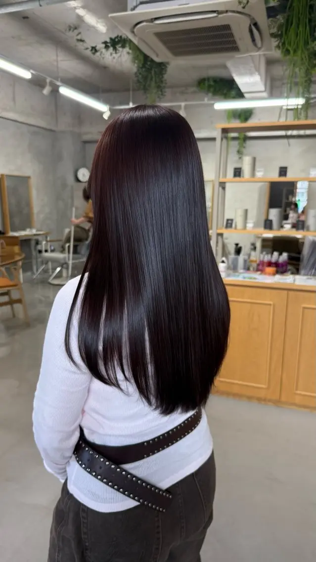 カラー カット ヘアカラー トリートメント 湯浅 慈園のヘアスタイル