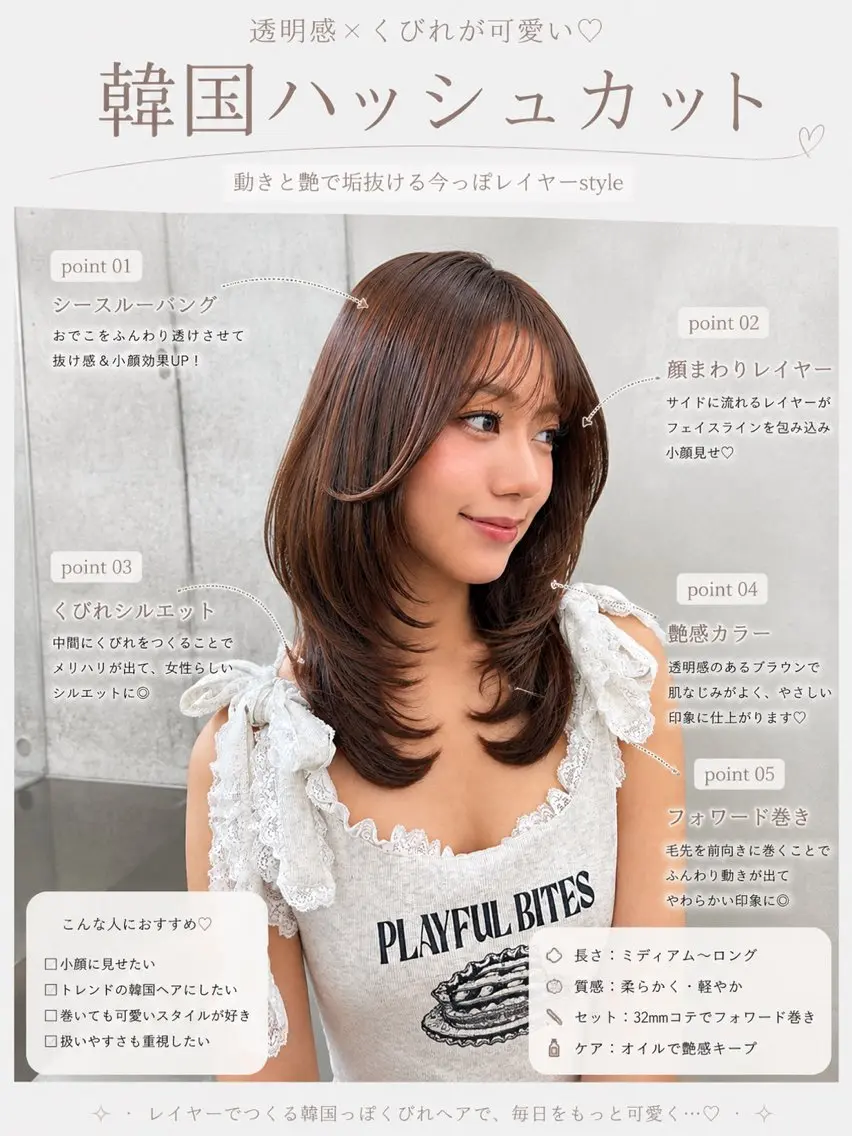 セミロング カット ヘアカラー トリートメント 大宮🤍縮毛矯正 レイヤー🪽なるのヘアスタイル