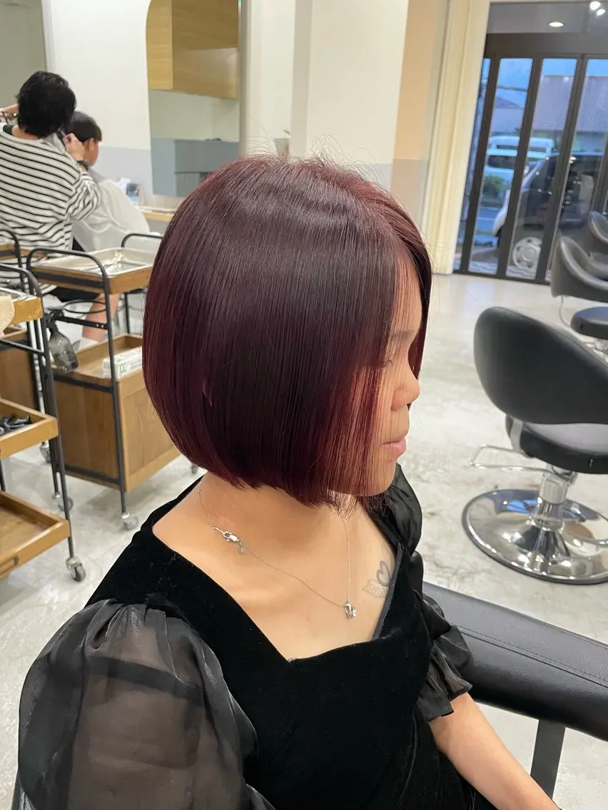 ショート 鈴木 美由華/透明感/岡崎のヘアスタイル