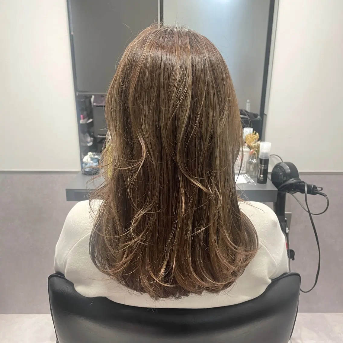 ロング カラー ハイライトカラー ハイライト カット ヘアカラー トリートメント ヘッドスパ matka白髪ぼかし 大人ヘア/KEIKOのヘアスタイル