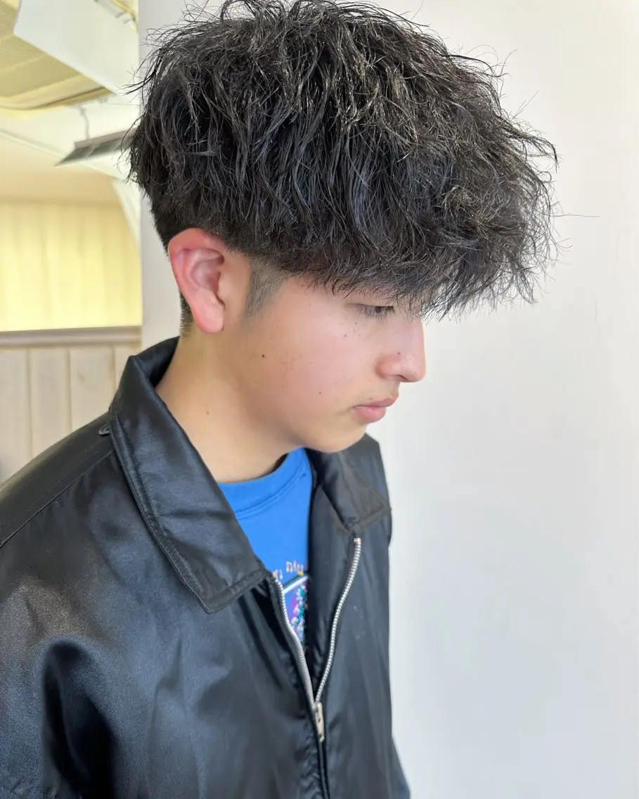 パーマ メンズ カット パーマ メンズパーマ特化🔥 ツイスパ/シャドウのヘアスタイル