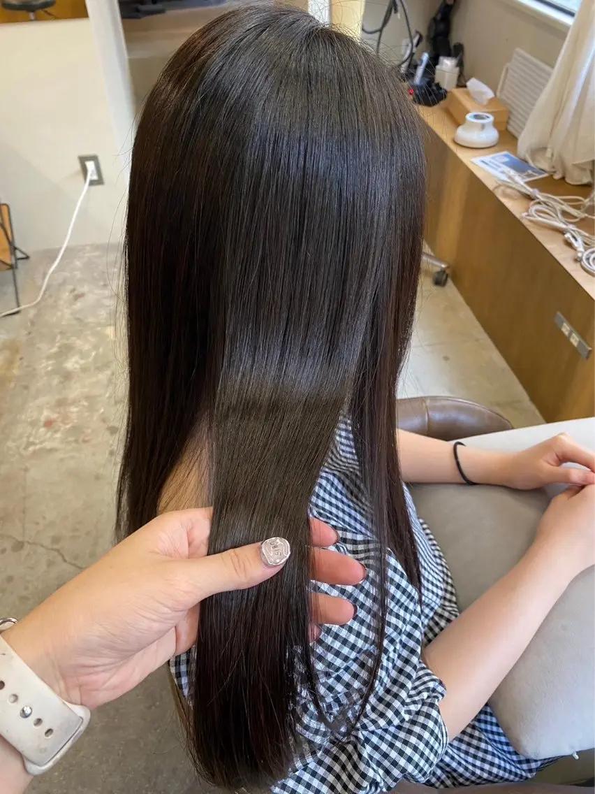 イチオシ❗️【髪質改善トリートメント】カット+髪質改善美髪トリートメント　髪の年齢による変化、ダメージヘアにも最適🌱の写真