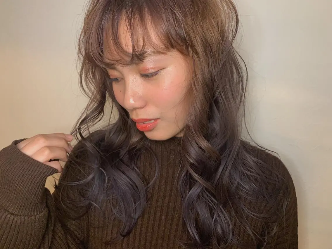 ロング カラー パープルカラー ヘアカラー m ā l o.🌷 サカモトマイコのヘアスタイル