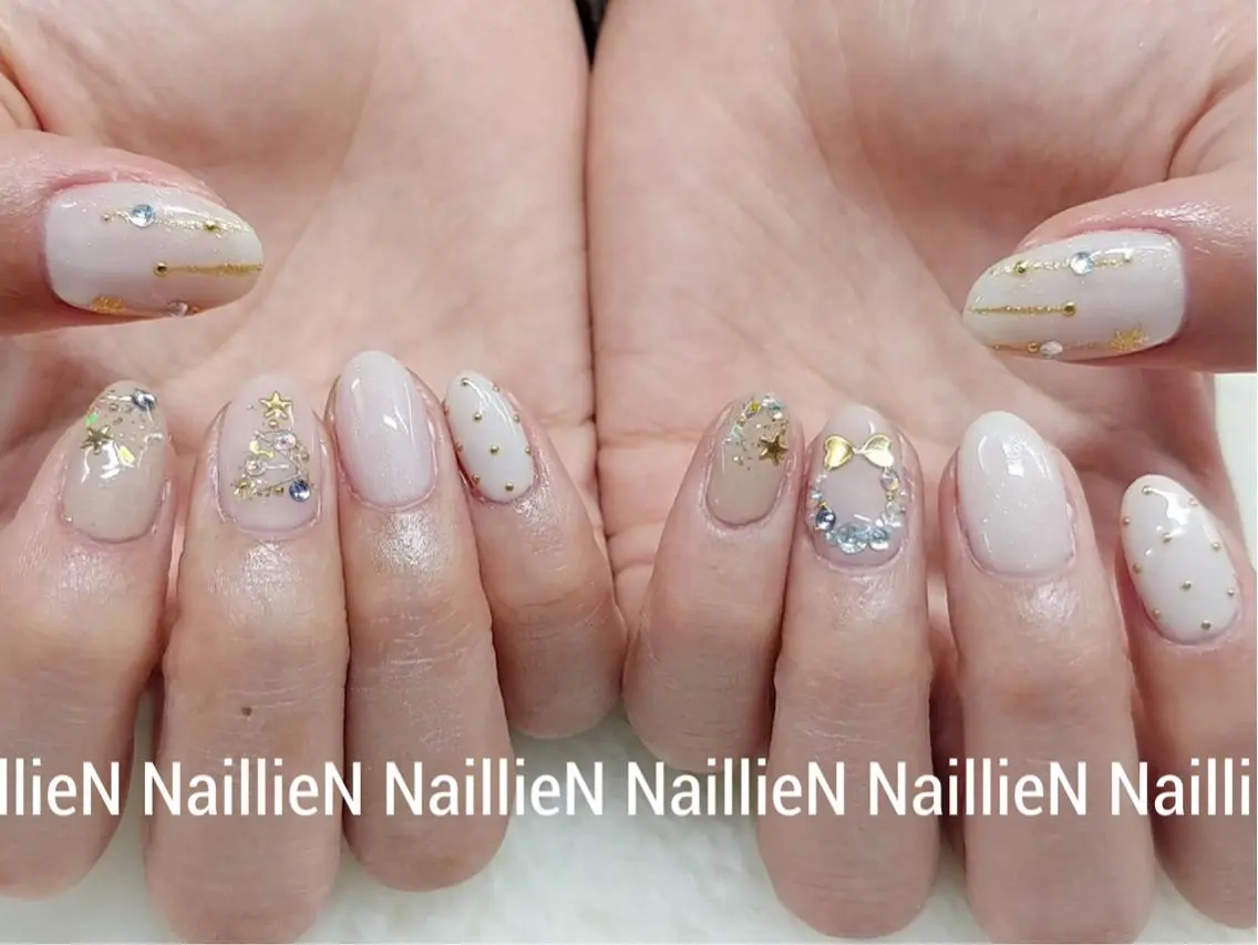 ネイル 冬ネイル クリスマス Nail lieNのネイルデザイン