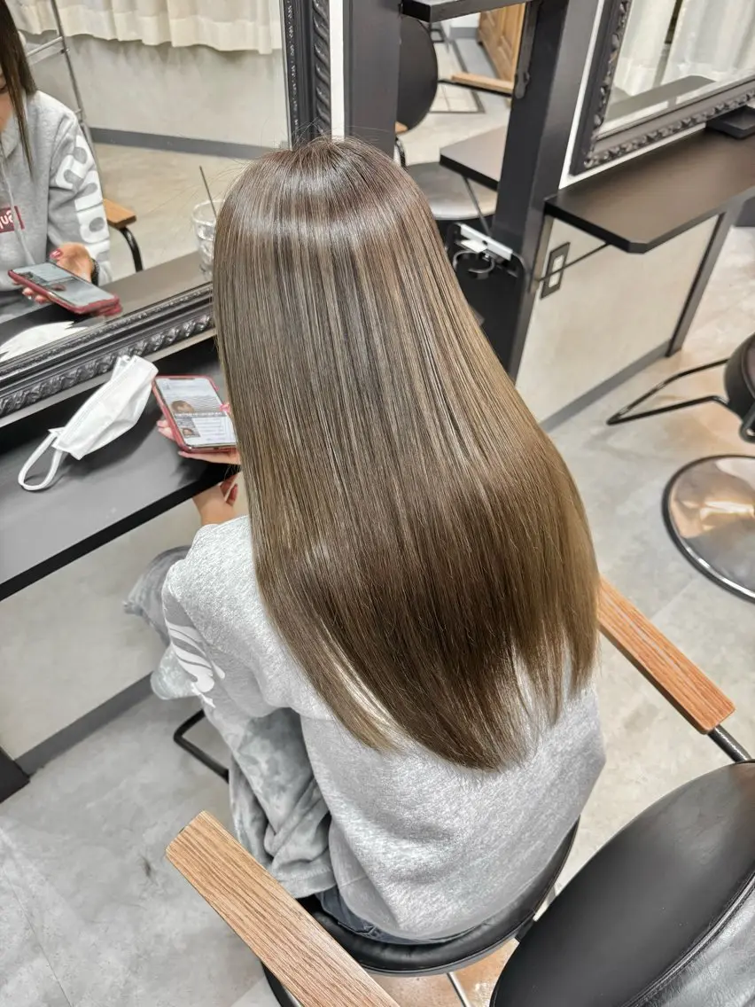 【minimo限定】大人気⭐️カット+髪質改善カラー+クイックトリートメントの写真