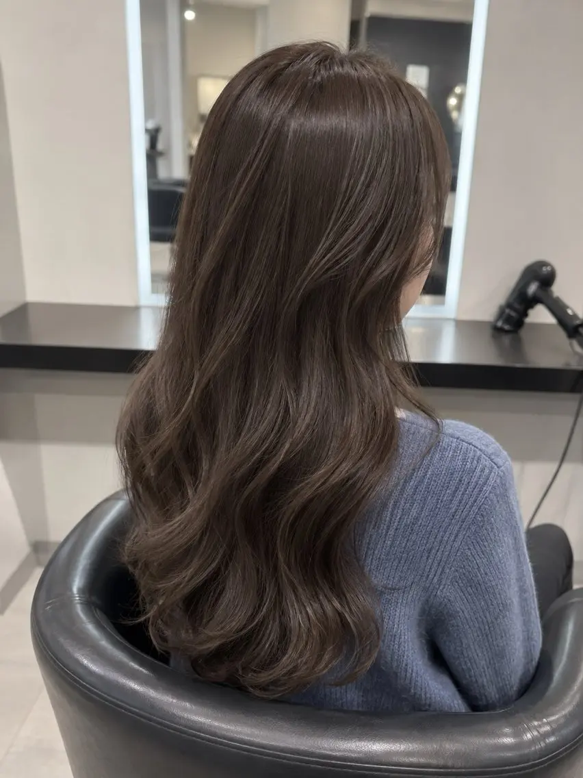 ミディアム カラー ブラウンカラー トリートメント 🌈ウルトワ水素 髪質改善naru🌈のヘアスタイル