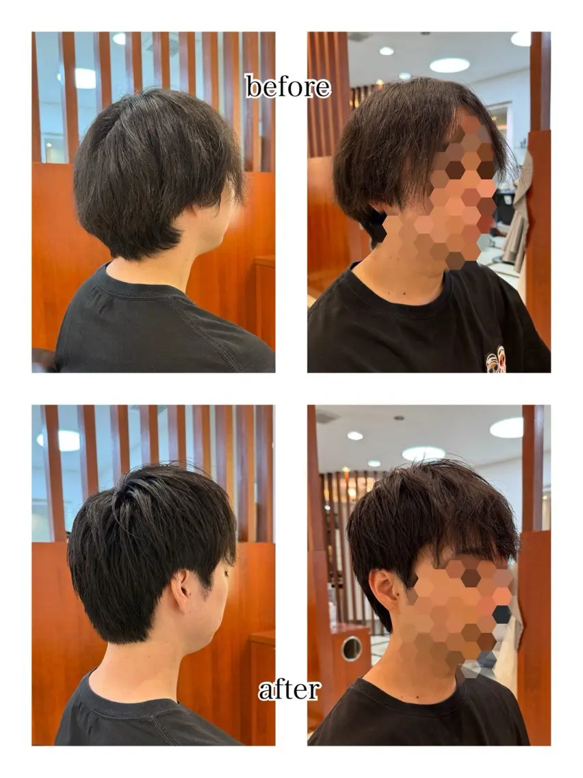 ショート メンズ 飯塚 美羽のヘアスタイル