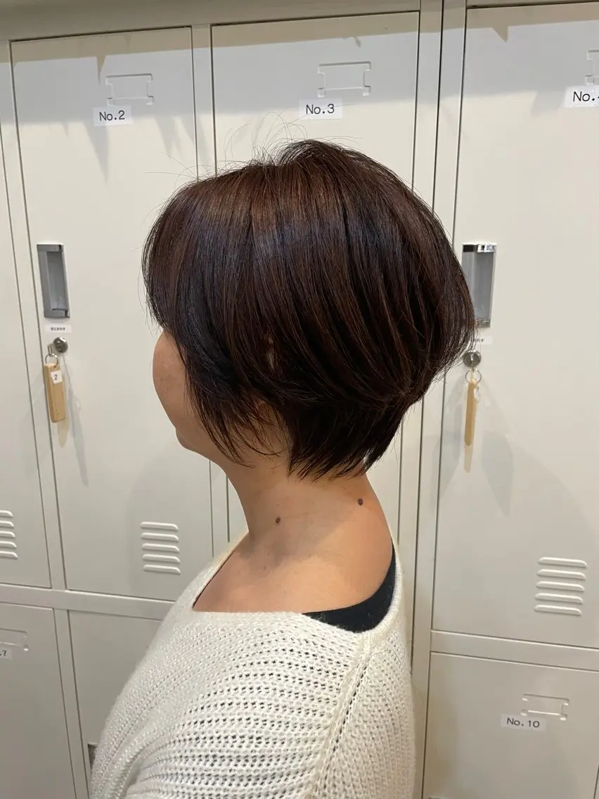 似合わせカット＋ツヤ白髪染めの写真