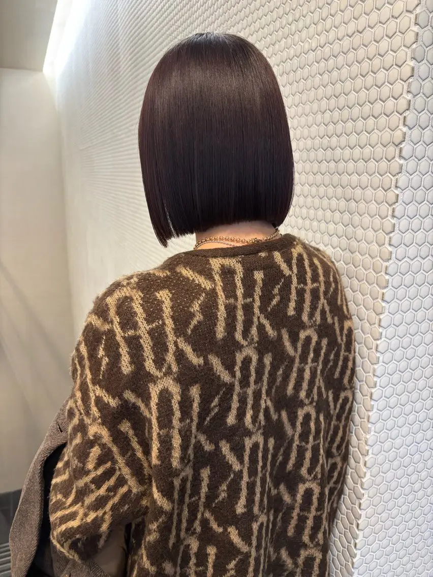 ミディアム カラー ヘアカラー 矢野 漣星のヘアスタイル