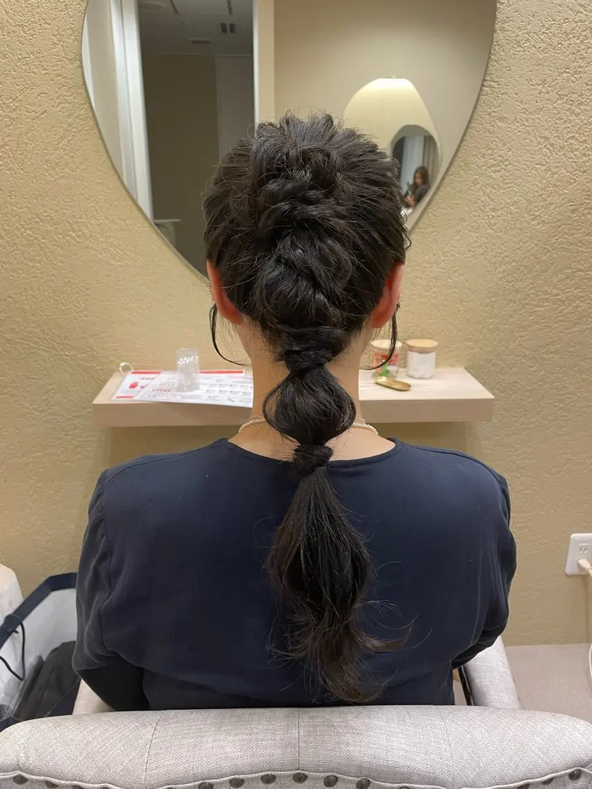 ロング ヘアアレンジ ヘアセット ユ ミのヘアスタイル